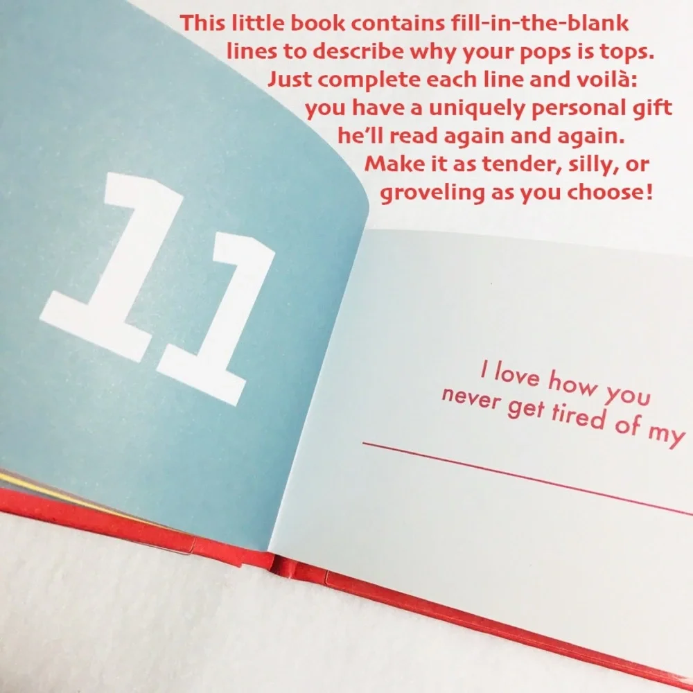 Father’s Day! What I Love about Dad Fill in the Love® Book 📕 Perfect Dad Gift
